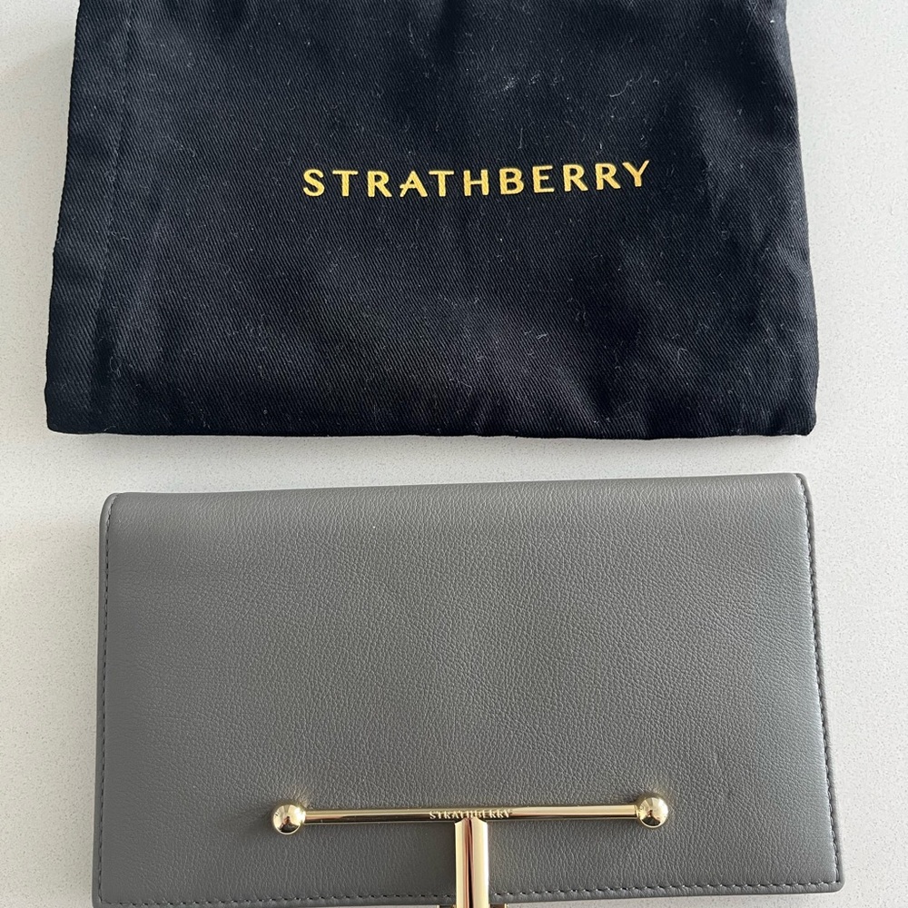 Grey Stratberry wallet. Never used. - Picture 1 of 2
